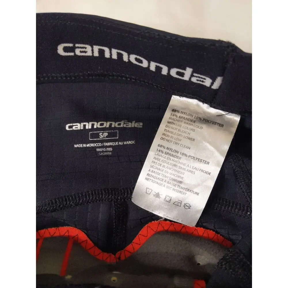 Cannondale Women's Black Padded Cycling Shorts Small Nylon Spandex Bike Shorts - Picture 2 of 4